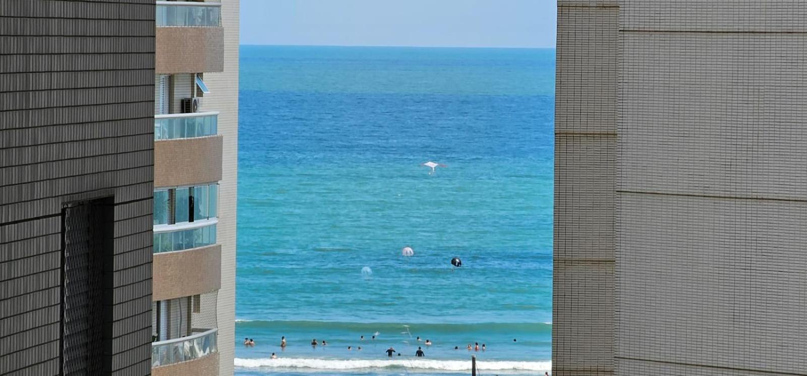 A Melhor Localizacao Da Praia Grande/Sp Exteriör bild