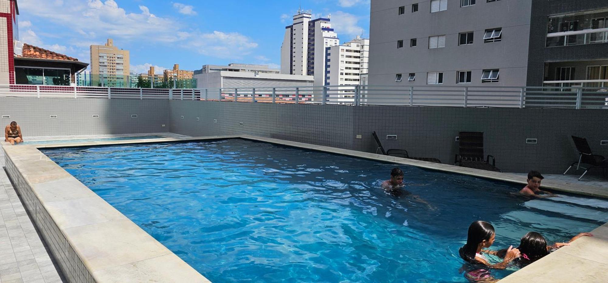 A Melhor Localizacao Da Praia Grande/Sp Exteriör bild